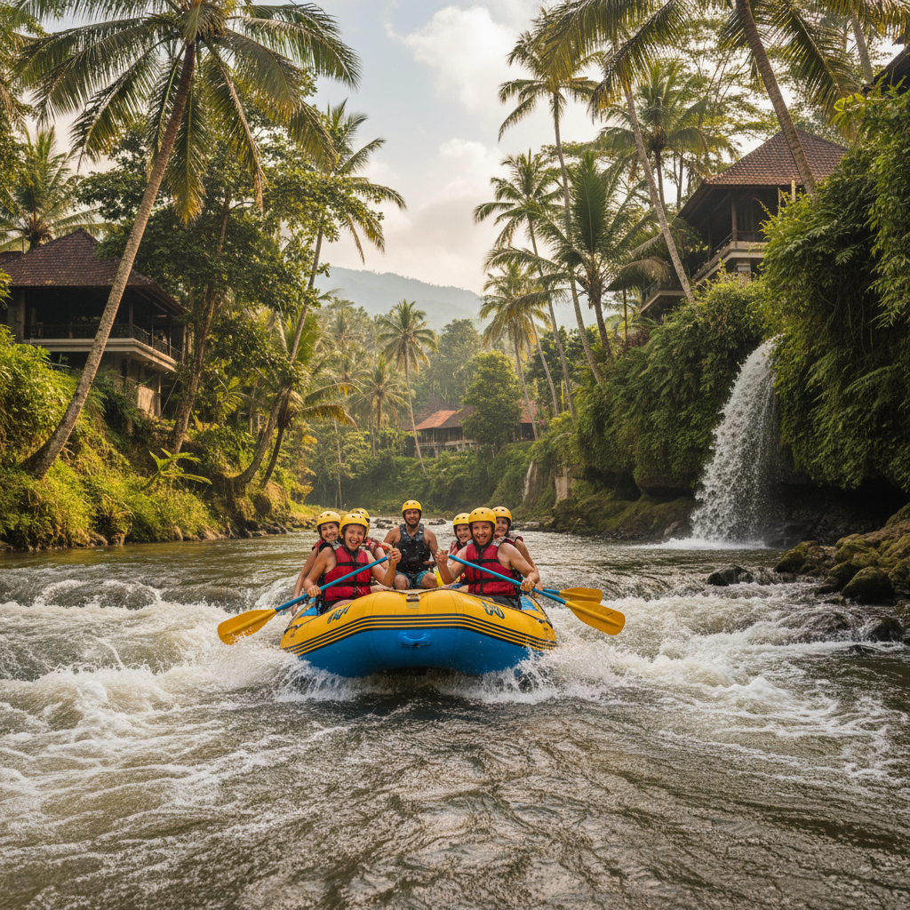 Ayung River rafting adventure in Ubud Bali