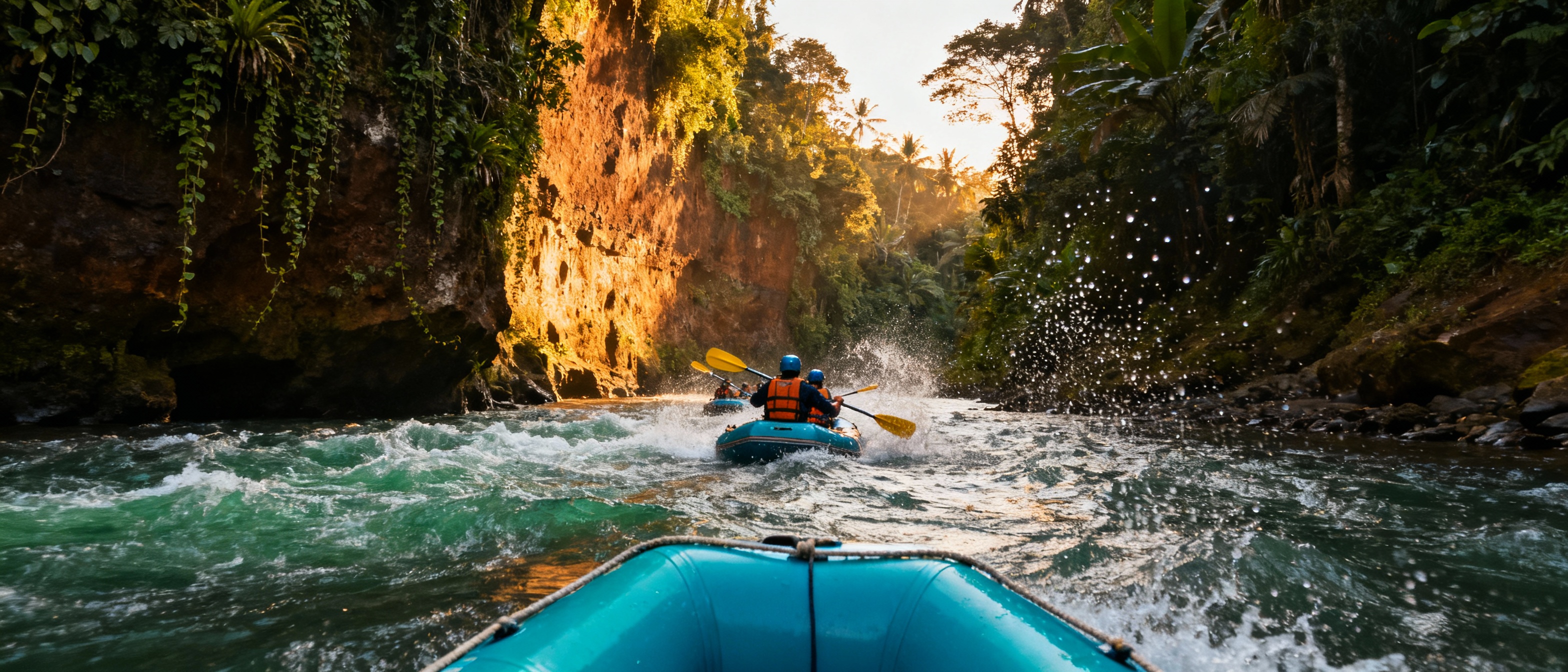 White water rafting on Ayung River in Ubud Bali